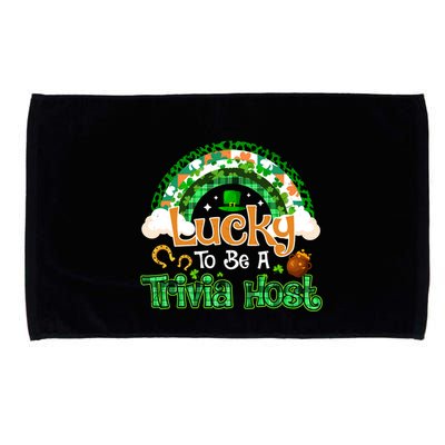 Lucky To Be Trivia Host Shamrock Patrick Day Meaningful Gift Microfiber Hand Towel