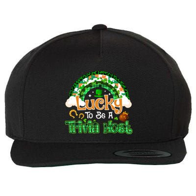 Lucky To Be Trivia Host Shamrock Patrick Day Meaningful Gift Wool Snapback Cap