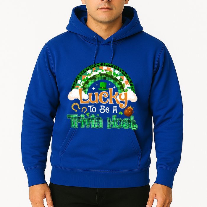 Lucky To Be Trivia Host Shamrock Patrick Day Meaningful Gift Hoodie
