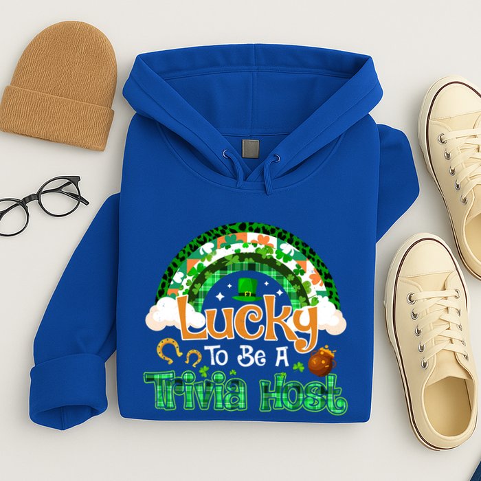 Lucky To Be Trivia Host Shamrock Patrick Day Meaningful Gift Hoodie
