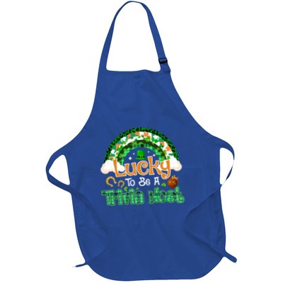 Lucky To Be Trivia Host Shamrock Patrick Day Meaningful Gift Apron