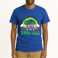 Lucky To Be Trivia Host Shamrock Patrick Day Meaningful Gift Tall T-Shirt