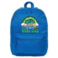 Lucky To Be Trivia Host Shamrock Patrick Day Meaningful Gift 16 in Basic Backpack