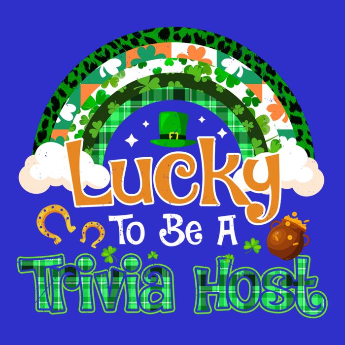 Lucky To Be Trivia Host Shamrock Patrick Day Meaningful Gift 16 in Basic Backpack