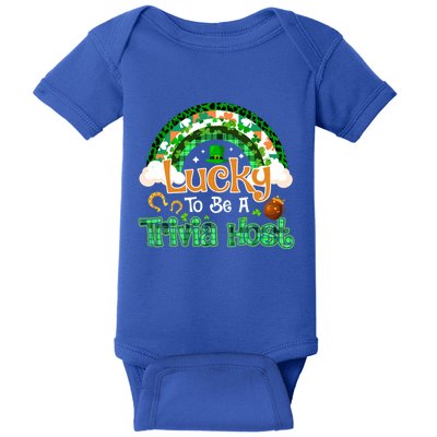 Lucky To Be Trivia Host Shamrock Patrick Day Meaningful Gift Baby Bodysuit