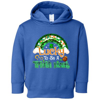 Lucky To Be Trivia Host Shamrock Patrick Day Meaningful Gift Toddler Hoodie