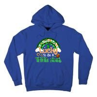 Lucky To Be Trivia Host Shamrock Patrick Day Meaningful Gift Tall Hoodie