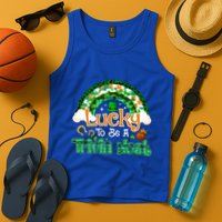 Lucky To Be Trivia Host Shamrock Patrick Day Meaningful Gift Tank Top