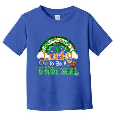 Lucky To Be Trivia Host Shamrock Patrick Day Meaningful Gift Toddler T-Shirt