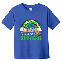 Lucky To Be Trivia Host Shamrock Patrick Day Meaningful Gift Toddler T-Shirt