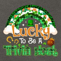 Lucky To Be Trivia Host Shamrock Patrick Day Meaningful Gift Cotton Canvas Backpack