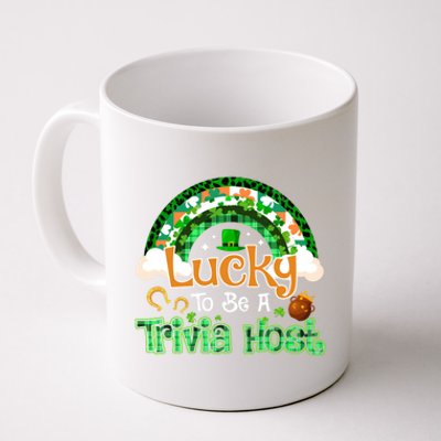 Lucky To Be Trivia Host Shamrock Patrick Day Meaningful Gift Coffee Mug