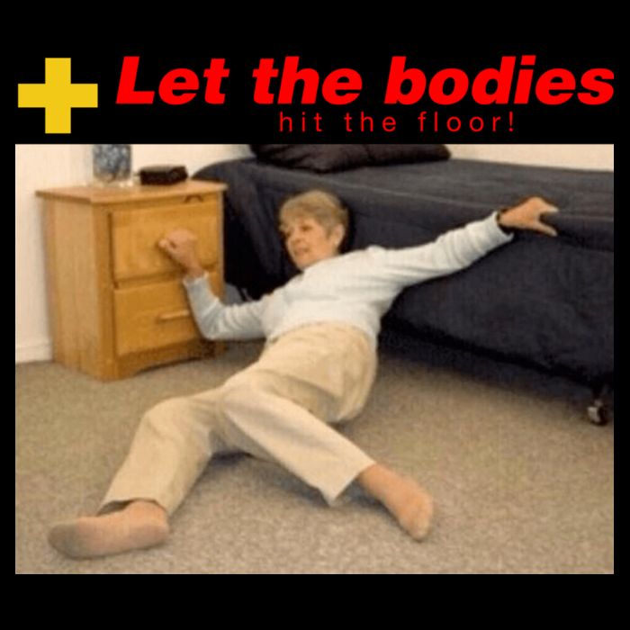 Let The Bodies Hit The Floor Full-Length Apron With Pockets