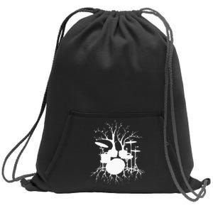 Live The Beat Drum  Drummer Gift For Musician Sweatshirt Cinch Pack Bag