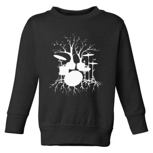 Live The Beat Drum  Drummer Gift For Musician Toddler Sweatshirt