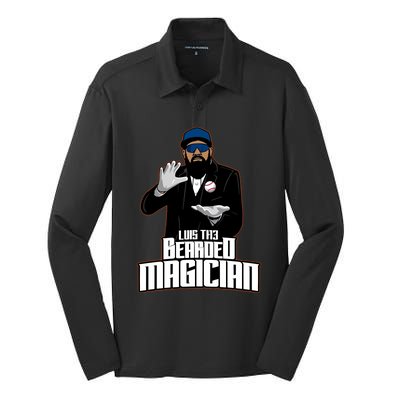 Luis The Bearded Magician Silk Touch Performance Long Sleeve Polo