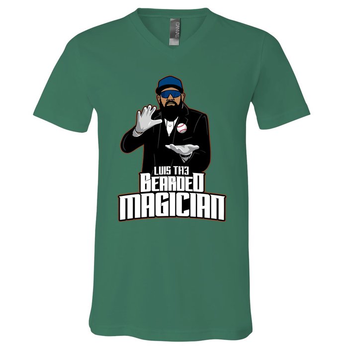 Luis The Bearded Magician V-Neck T-Shirt