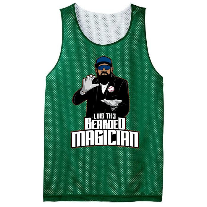 Luis The Bearded Magician Mesh Reversible Basketball Jersey Tank