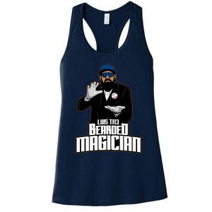 Luis The Bearded Magician Women's Racerback Tank