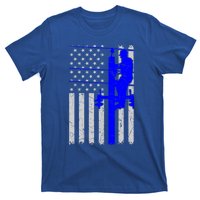 Line Thin Blue Line American Flag Us Independence Great Gift T-Shirt