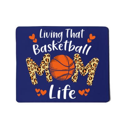 Living That Basketball Mom Life Funny Mothers Day Basketball Mousepad