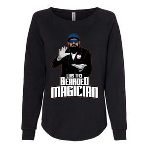 Luis The Bearded Magician Womens California Wash Sweatshirt