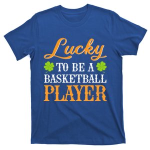 Lucky To Be A Basketball Player Shamrock St Patrick's Day Gift T-Shirt