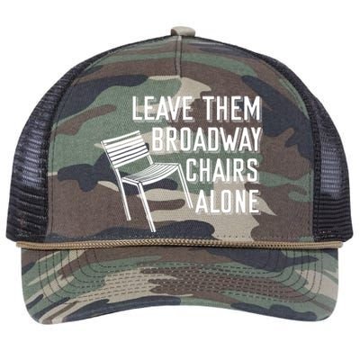 Leave Them Broadway Chairs Alone Retro Rope Trucker Hat Cap