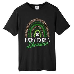 Lucky To Be A Librarian Tee School St Patrick's Day Library Gift Tall Fusion ChromaSoft Performance T-Shirt