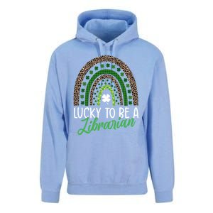 Lucky To Be A Librarian Tee School St Patrick's Day Library Gift Unisex Surf Hoodie