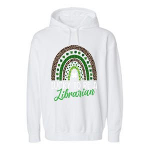 Lucky To Be A Librarian Tee School St Patrick's Day Library Gift Garment-Dyed Fleece Hoodie