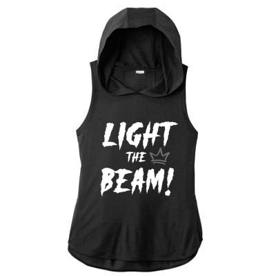 Light The Beam Sacramento Basketball Ladies PosiCharge Tri-Blend Wicking Draft Hoodie Tank