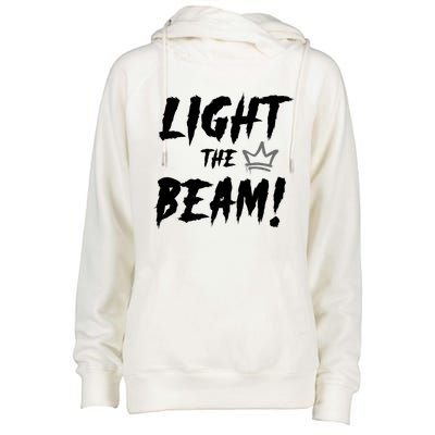 Light The Beam Sacramento Basketball Womens Funnel Neck Pullover Hood