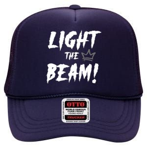 Light The Beam Sacramento Basketball High Crown Mesh Back Trucker Hat