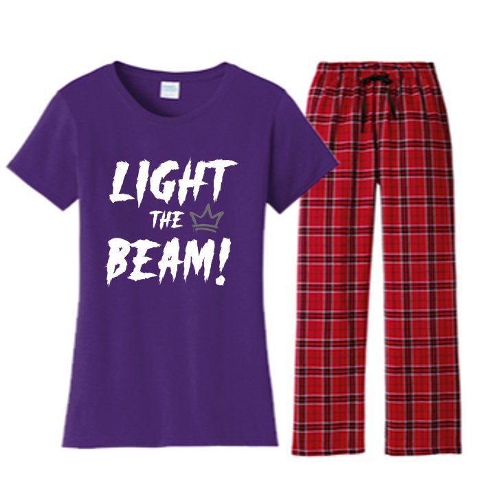 Light The Beam Sacramento Basketball Women's Flannel Pajama Set