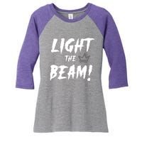 Light The Beam Sacramento Basketball Women's Tri-Blend 3/4-Sleeve Raglan Shirt