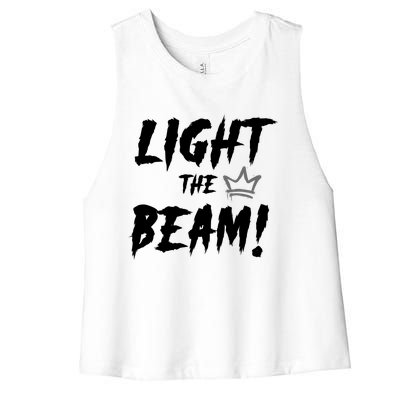 Light The Beam Sacramento Basketball Women's Racerback Cropped Tank