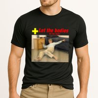 Let The Bodies Hit The Floor Funny Old Lady Sarcastic Meme Cooling Performance Crew T-Shirt