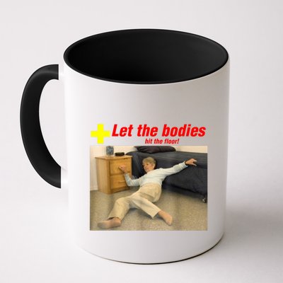 Let The Bodies Hit The Floor Funny Old Lady Sarcastic Meme Mug