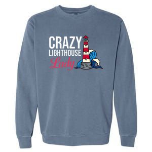 Lighthouse Tower Beach Ocean Quotes Lamp Light Garment-Dyed Sweatshirt