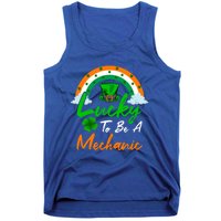 Lucky To Be A Mechanic St Patrick's Day Gift Tank Top