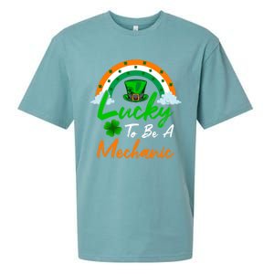 Lucky To Be A Mechanic St Patrick's Day Gift Sueded Cloud Jersey T-Shirt