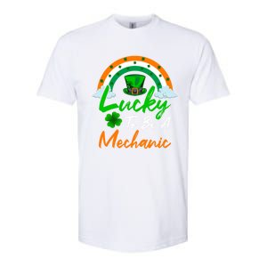 Lucky To Be A Mechanic St Patrick's Day Gift Softstyle CVC T-Shirt