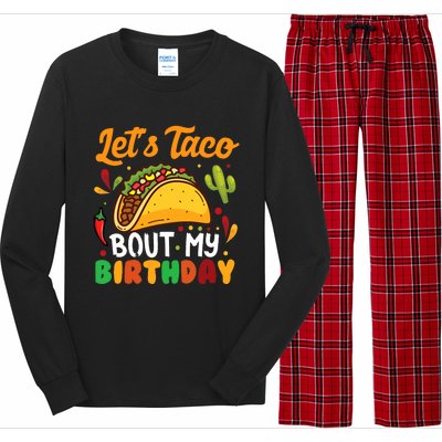 LetS Taco Bout My Birthday Mexican Party Long Sleeve Pajama Set