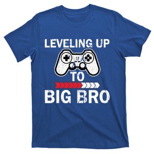 Leveling To Big Bro Big Sis Little Bro Designs Gift T-Shirt