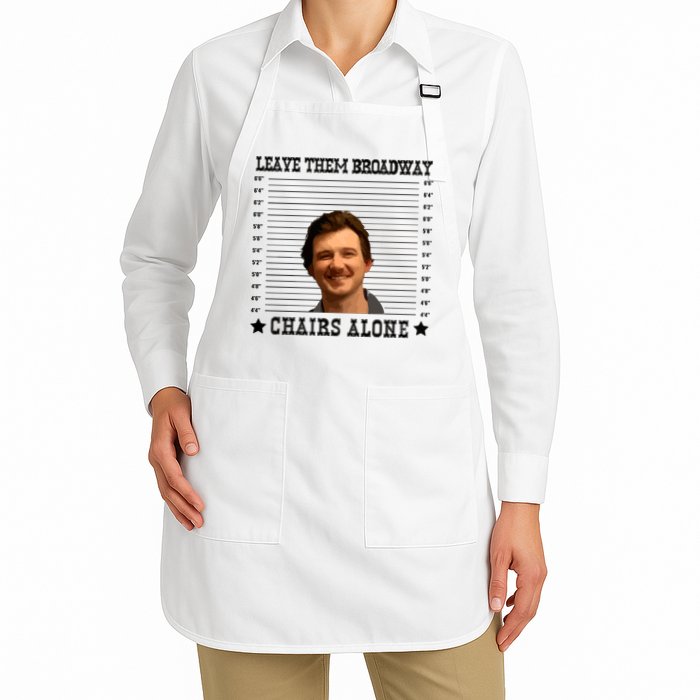 Leave Them Broadway Chairs Alone Full-Length Apron With Pockets