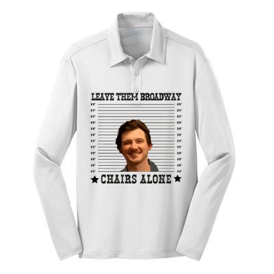 Leave Them Broadway Chairs Alone Silk Touch Performance Long Sleeve Polo