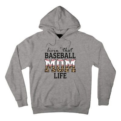 Livin' That Baseball Mom Life Leopard Tall Hoodie