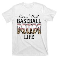 Livin' That Baseball Mom Life Leopard T-Shirt