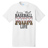 Livin' That Baseball Mom Life Leopard Tall T-Shirt